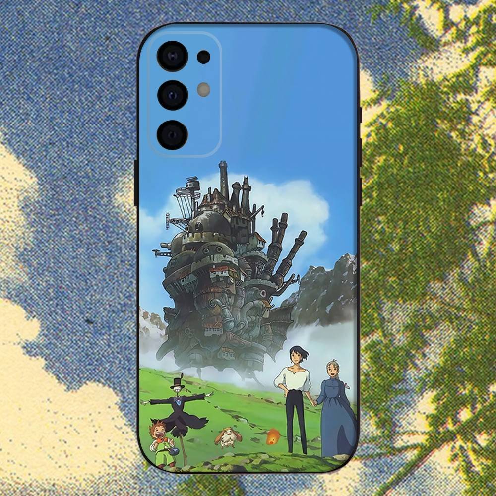 

H-Howls M-Moving C-Castle Phone Case For Samsung S25,S24,S21,S22,S23,S30,Ultra,S20,Plus,Fe,Lite,Note,10,9,5G Black Cover Samsung S105G