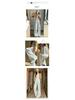 Women's Off-White High-Waisted Wool Wide-Leg Pants - Autumn/Winter 2025, Warm Slimming Floor-Length Casual Trousers