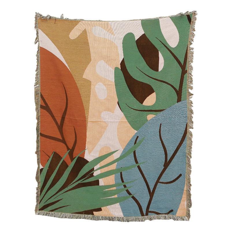 Camping Blankets Casual Blankets Nap Cover Blankets American Soft and Comfortable Sofa Towels Picnic Blankets Bedside Blankets