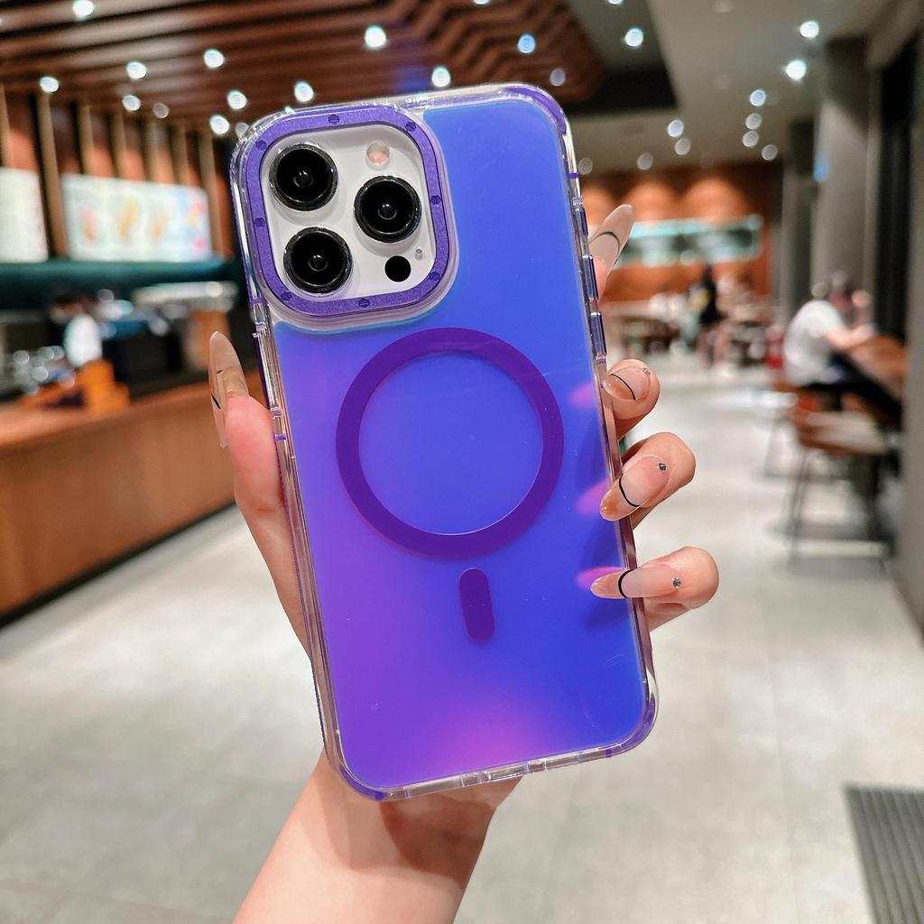 iPhone 16 Pro Max Dual-Color Case, Magnetic and Super Drop-Proof for 15 Pro