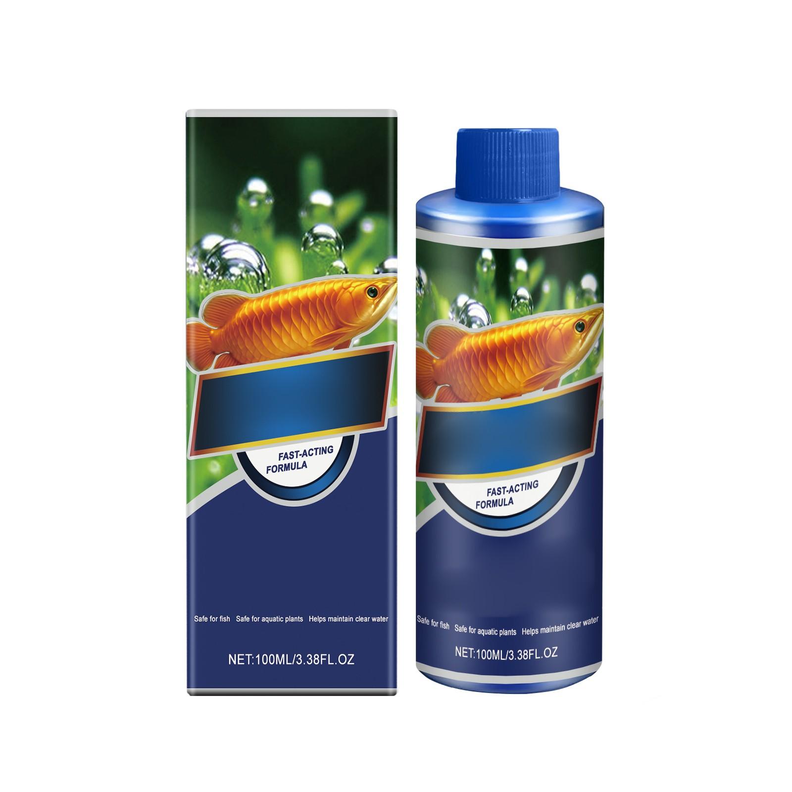 

Аквариумный альгицид Очиститель воды для аквариума Уменьшает отходы ил Восстанавливает рост воды 100 мл One Size