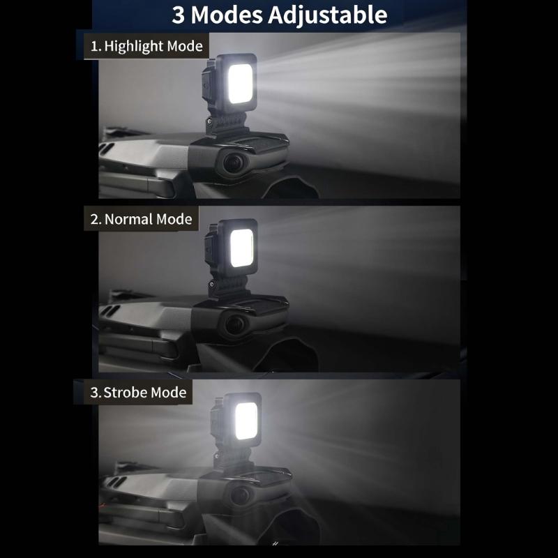 Adjustable 180Degree Rotating AntiCollision Guard With LED Navigation Light For 3Pro Drones Camera Flight Lighting