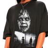 T-shirt with the Motif of the Movie The Exorcist, Summer, New, Cotton, Y2K Style, Casual, Fashionable, Unisex.