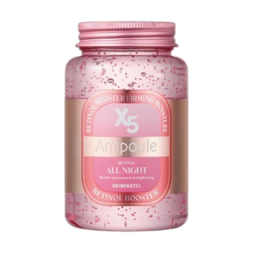 SkinPastel X5 All Night Retinol Ampoule - Intensive Overnight Renewal & Deep Wrinkle Care 250ml