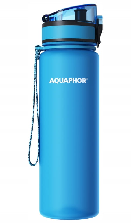 AQUAPHOR 1 filter bottle, water filter cartridge, 08 L, blue
