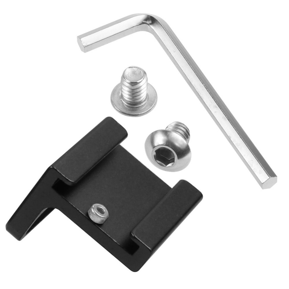 Universal Cold Shoe Mount Quick Release Plate 1/4 Screw Interface Aluminum Alloy Hot Shoe Base Bracket Converter Extend