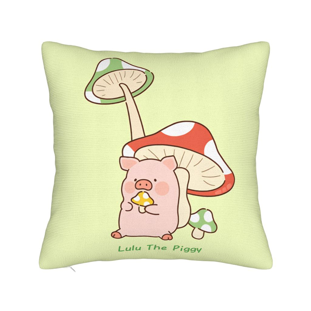 Cartoon L-Lulu Pig  Pillow Case  Soft Pillow Cover Kawaii Cushion Cover For Living Room Bed Chair