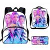 Elementary School Cartoon Backpack And Peripheral Backpack Three Piece Set