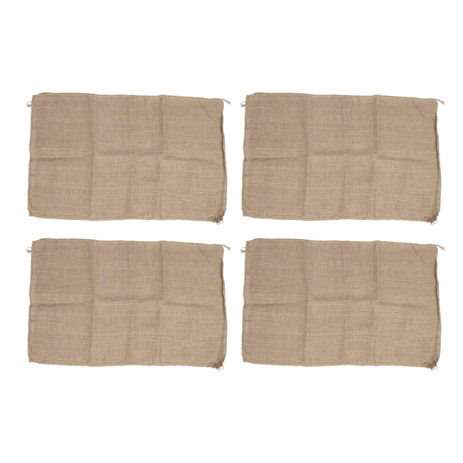 

4PCS Large Potato Sack Jute Burlap Reusable Tough Sports Games Race Bag for Outdoors