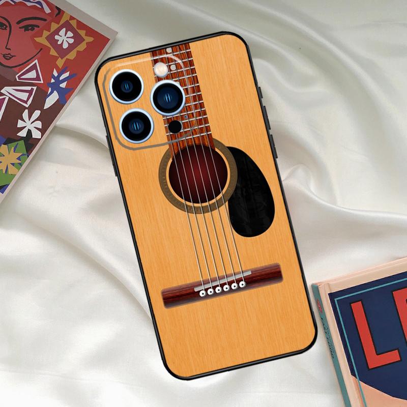 Guitar Instrument Music Phone Case For iPhone 15 14 12 11 13 16 17 Pro Max 15 16 Plus 13 Mini 16e 17 Air Funda Cover