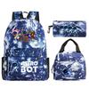 Game Astro bot peripheral printing fashion primary and secondary school students schoolbag three-piece set multi-function large capacity