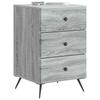 Nightstand Gray Sonoma 43 x 41 x 66.5 cm Particleboard