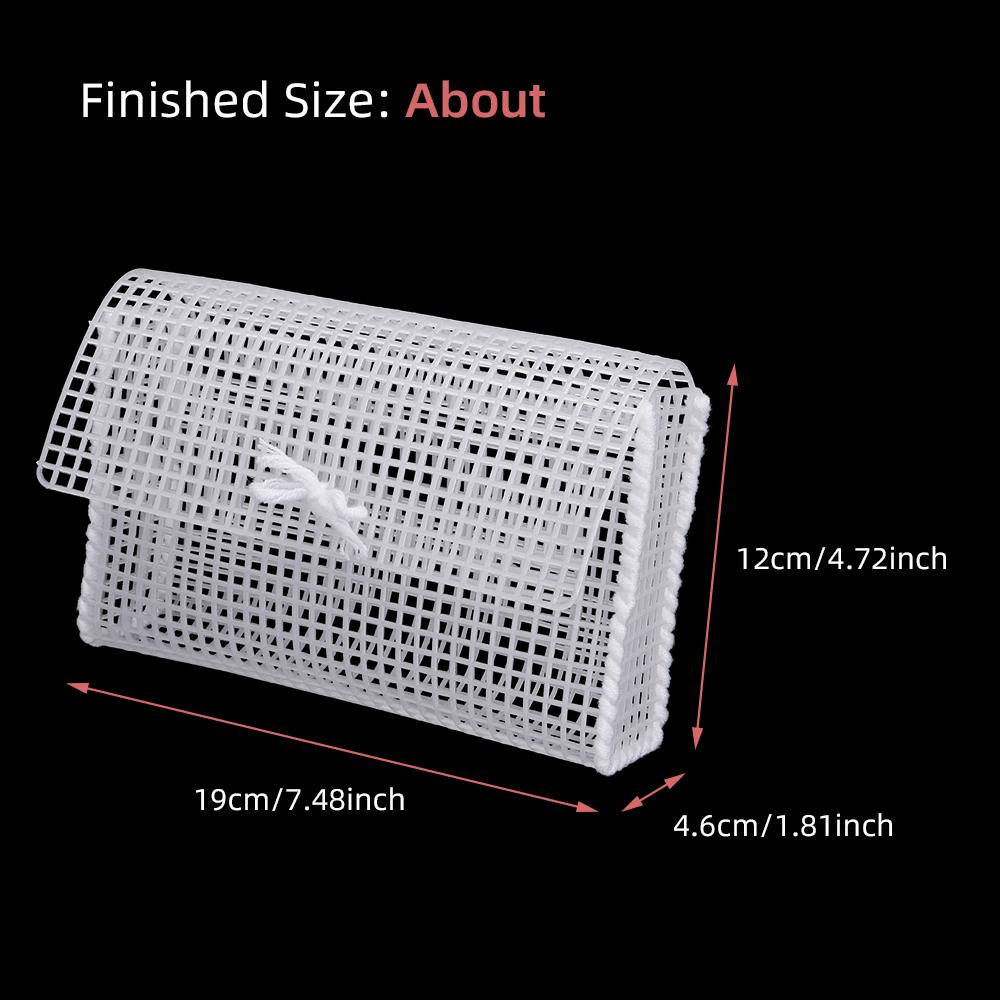 5pcs White Blank Grid Mat, Plastic Board Sheets, Ideal for DIY Weaving Yarn Bags or Handmade Embroidery or Crochet Art Projects