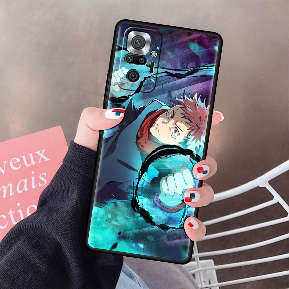 

Чехол для Xiaomi Redmi Note 10 9 11 Pro Мягкий чехол для телефона 10S 9S K40 8 9A 9C 9T 7 10C 8T Силиконовая накладка Аниме Jujutsu Kaisen Redmi K40