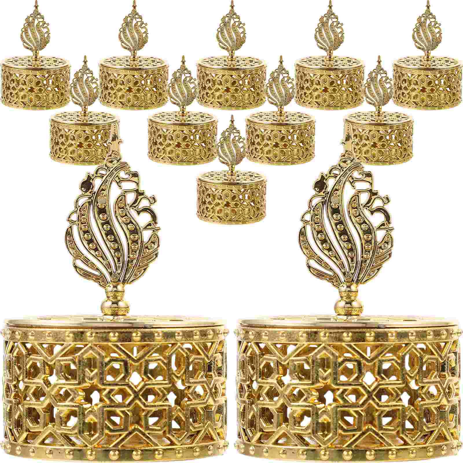 

12 шт. Конфетная коробка Декоративное хранение Полые подарочные контейнеры Боксы для комплиментов Упаковка для закусок Шкатулки для драгоценностей Свадьба Домашняя организация 5.8X5.8X8CM