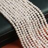 1String, White Natural Freshwater Pearls, 4.5-5mm, Handmade Near Round Pearl Beads for Jewelry Making DIY, Cheapest Items Available 36cm