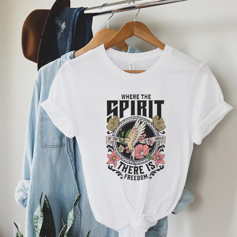 Women Vintage Aesthetic Bible Verse T Shirt Christian Inspirational TShirts Jesus Faith Graphic Tees Religious Tops Clothing