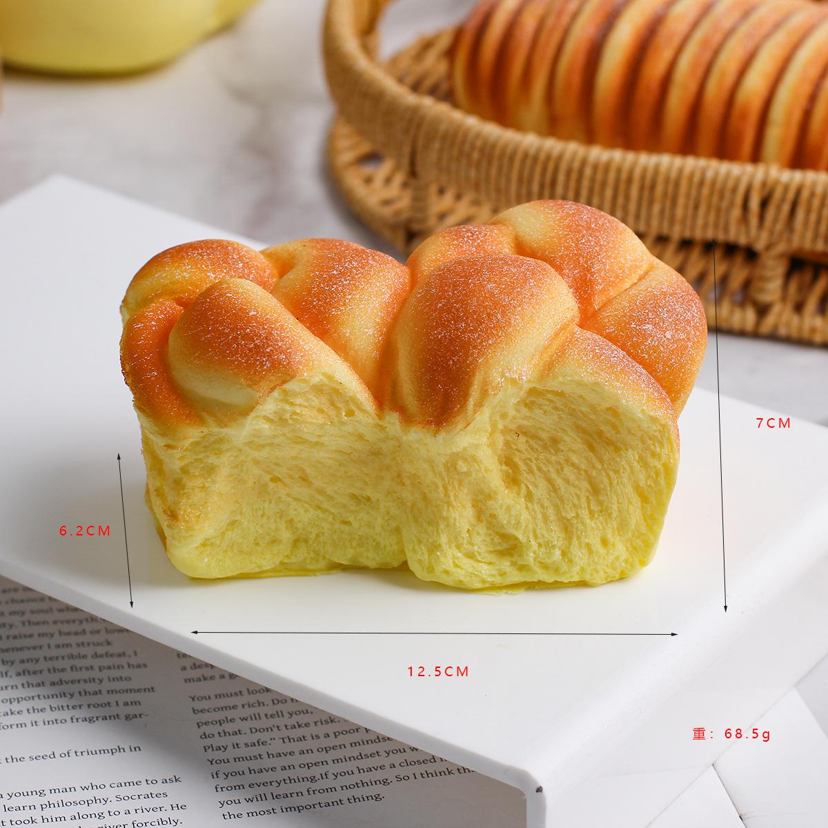1PCS slow rebound pinch cartoon bread coconut bread decompression model props home decoration ornaments