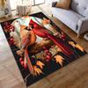 Red bird flowerscarpet Yoga living room room decor children's crawling mat doormat area rug games floor mat