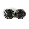 Universal Carbon Fiber Dual Tailpipe Exhaust - Stainless Steel