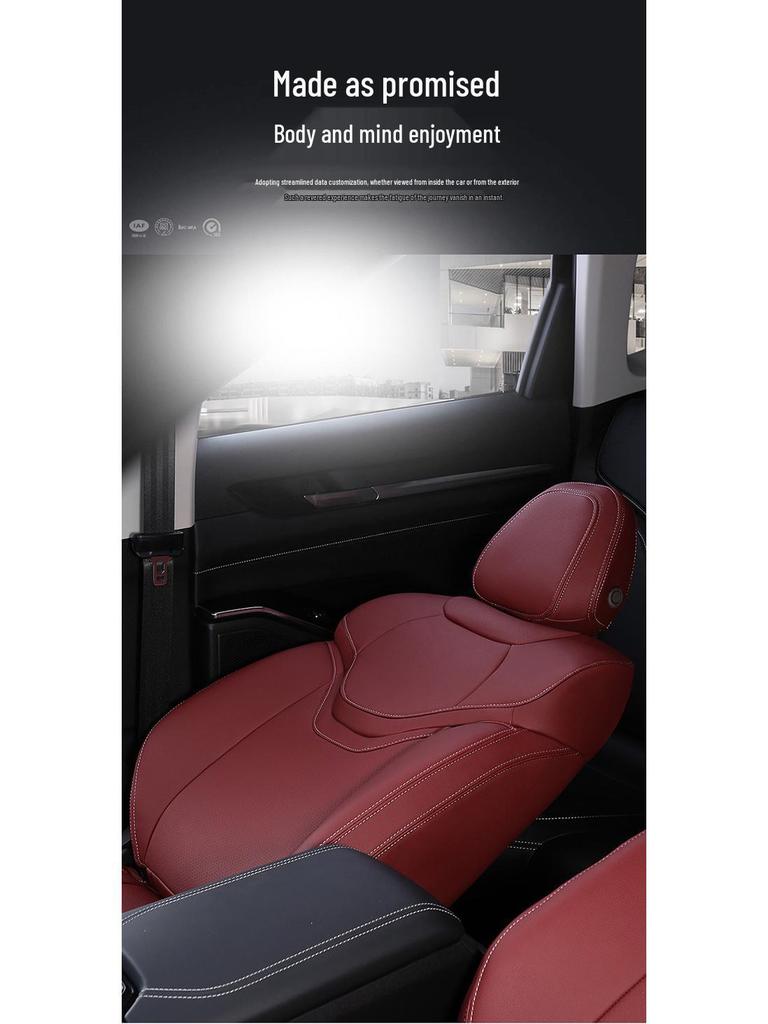 Harvard Fuda Dog Raptor Genuine Leather Car Seat Cover, Full Wrap, All-Season.