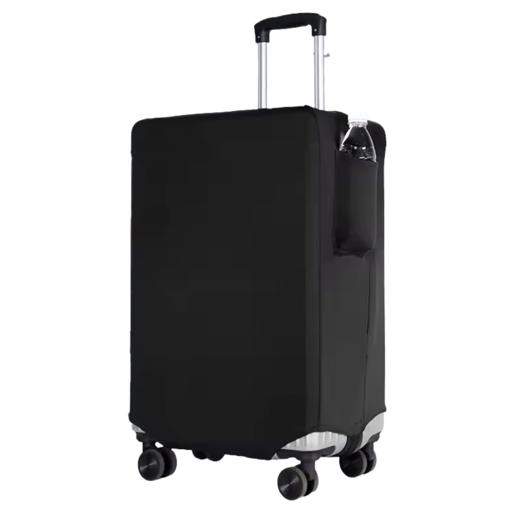 

PLEAVIT Travel Luggage Cover with Stretch Pocket and Storage, Large, Black