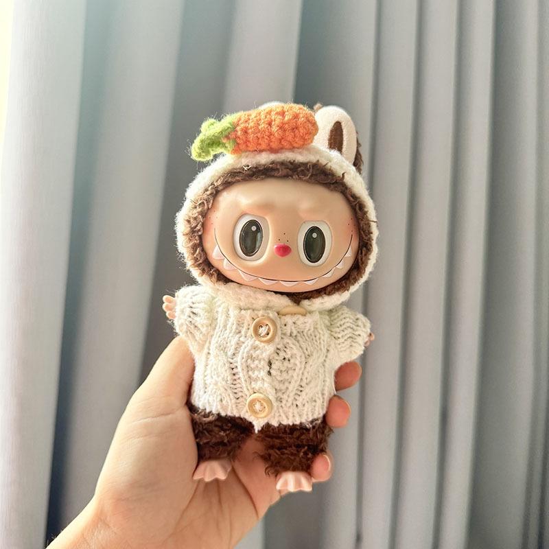 Only Clothes, First and Second Generation, Labubu Clothes, Pendants, Canvas Accessories, Knitting, Rabbit Ear Headband, Cute
