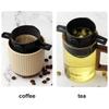 Pour Over Coffee Dripper with Spoon, Reusable Stainless Steel Pour Over Coffee Filters, Easy to Clean Camping Coffee Filter