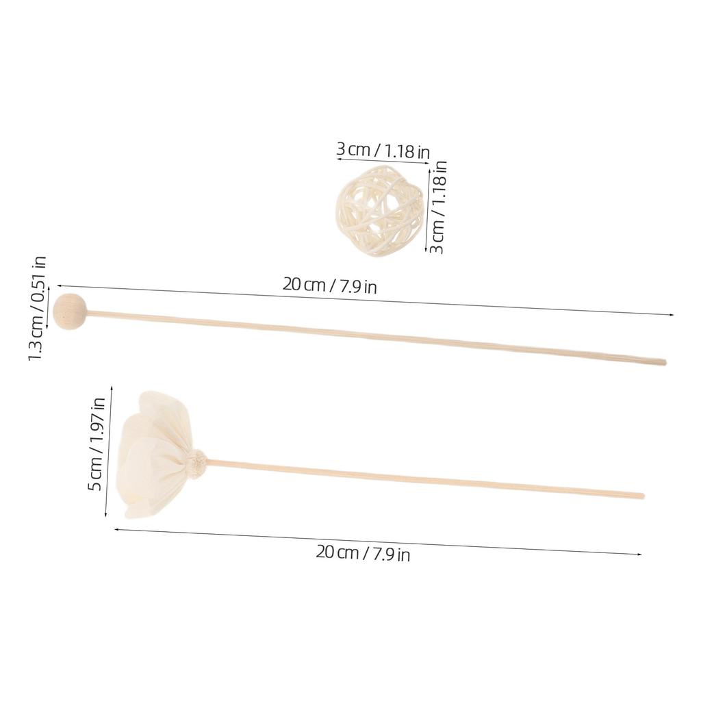 22Pcs Natural Rattan Reed Diffuser Sticks Jasmine Essential Oil Aroma Fragrance Reeds for Home Air Freshener Living Room