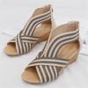 Fashion Platform Wedge Heel Platform Sandals Women  Summer New Bag Heel Zipper Roman Shoes Fashion Casual Women Sandals