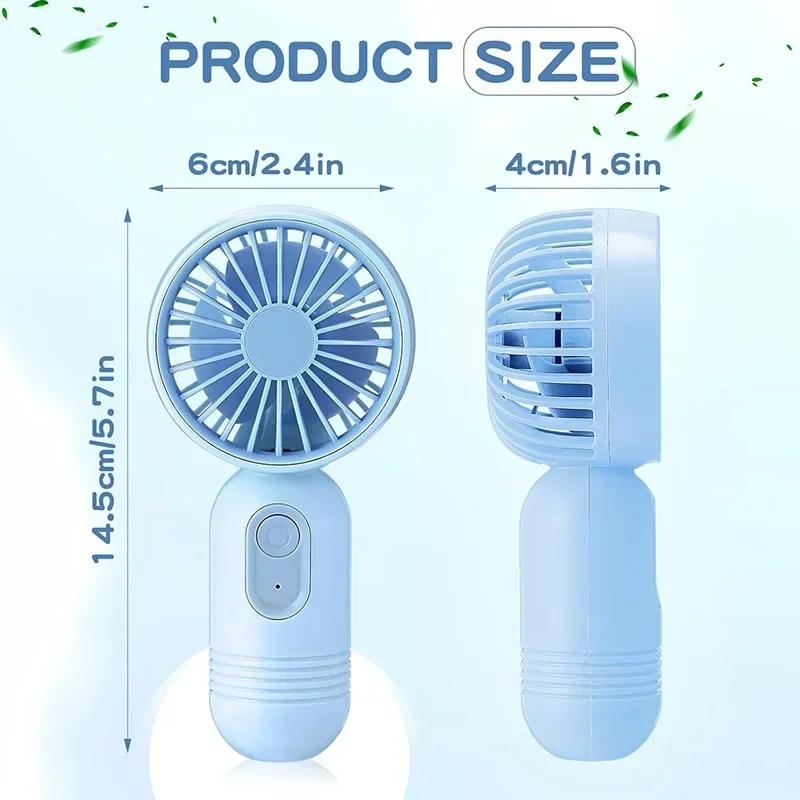 USB Rechargeable Mini Portable Fan With 3 Speeds - Lightweight Handheld Fan - Perfect For Office, Outdoor, Travel, And Camping