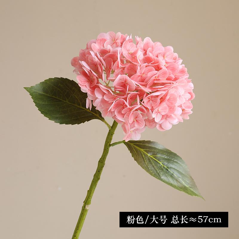 Simulation Flower 3D Feel Moisturizing Large Hydrangea Flower Home Dining Table Bedroom Decorative Floral Ornament Simulation Film Hydrangea