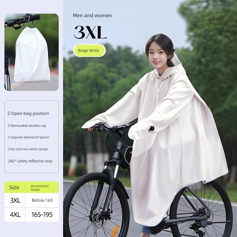 Raincoat Bicycle Mountain Bike Riding Junior High School Student Male Dedicated Single Body Rainstorm Prevention New Poncho Women
