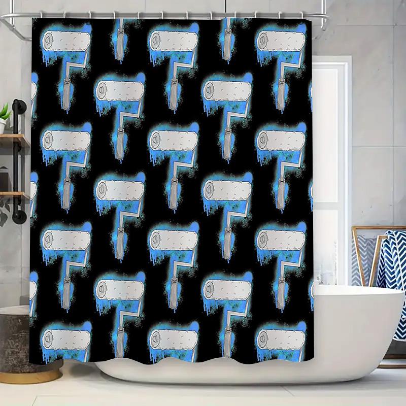 

Abstract Painting Canvas Shower Curtain Modern Art Home Decor Bathroom Set Waterproof Liner W60H190(CM)-1 Pcs