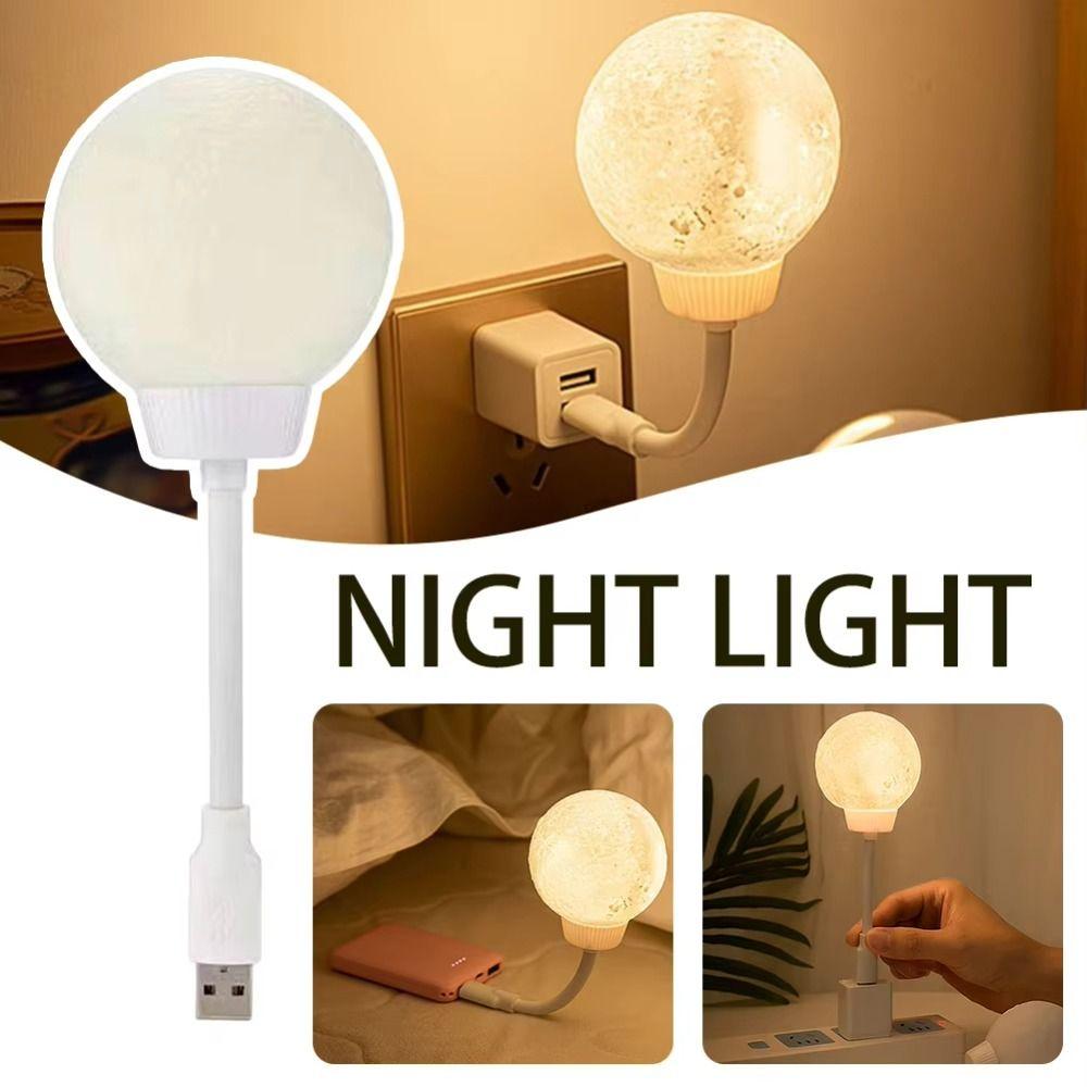 3 Lighting Modes Smart Moon Lamp Can Be Timed Night Light Fashion Bedside Lamp