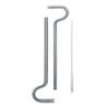 2Pcs Glass Drinking Straws with Anti-Wrinkle Glass Straws Cleaning Brush Reusable Curved Design Protects Lips Eco-Friendly