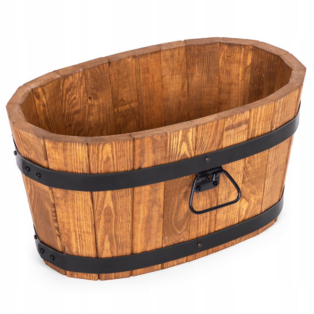 Wooden flowerpot 60X37XH31 flower stand K. OAK