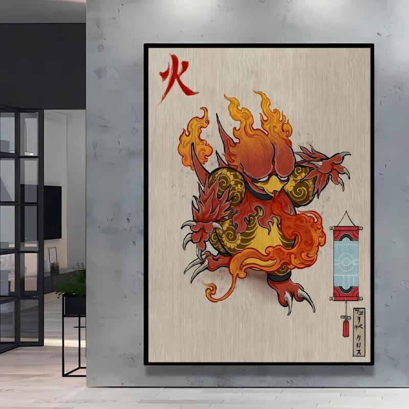 Anime Posters Wall Art Pokemon Cartoon Character Picture Modular Prints Home Room Painting Children's Bedroom Decor Best Gift