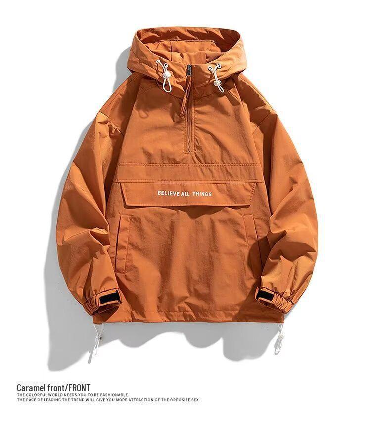 Spring Mountain-Serie: Dreiteilige Unisex-Jacke mit Kapuze und mehreren Taschen für Paare – trendige amerikanische Outdoor-Bergsteigerbekleidung