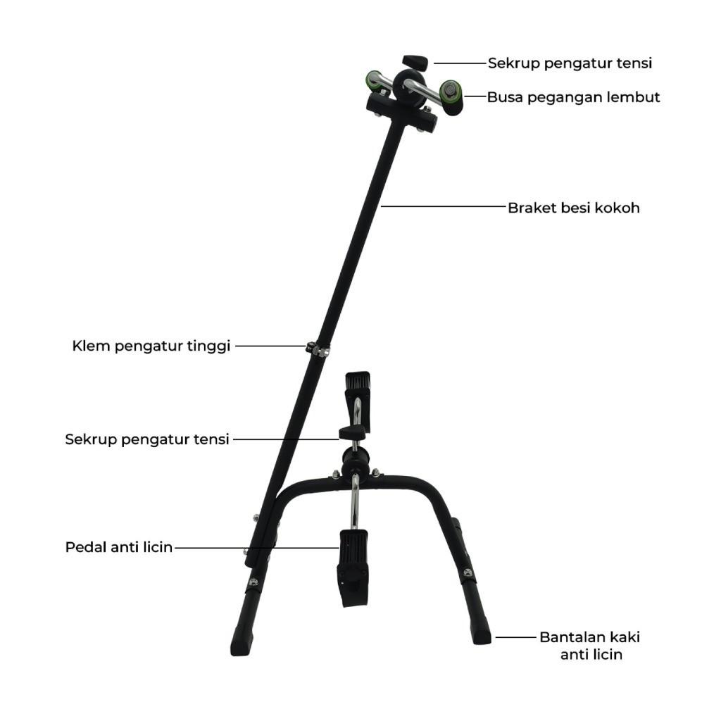 Gym Fitness Sports Static Bike / Home Sports Equipment Pedal Exerciser Foot and Hand Therapy Portable Static Bike JS-15