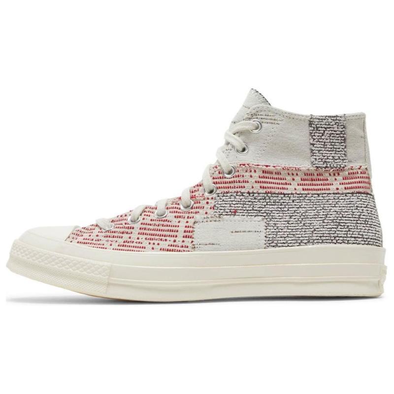 Converse 1970s Patchwork Chuck 70 Hi Comfortable Casual High-Top Espadrilles Unisex Grey