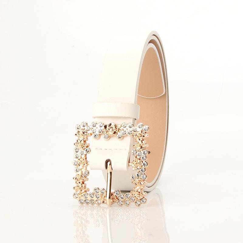 Fashionable Classic Alloy Pin Buckle Women's Belt New Decorative Pants and Skirts Versatile Fashion Pu Leather Belt