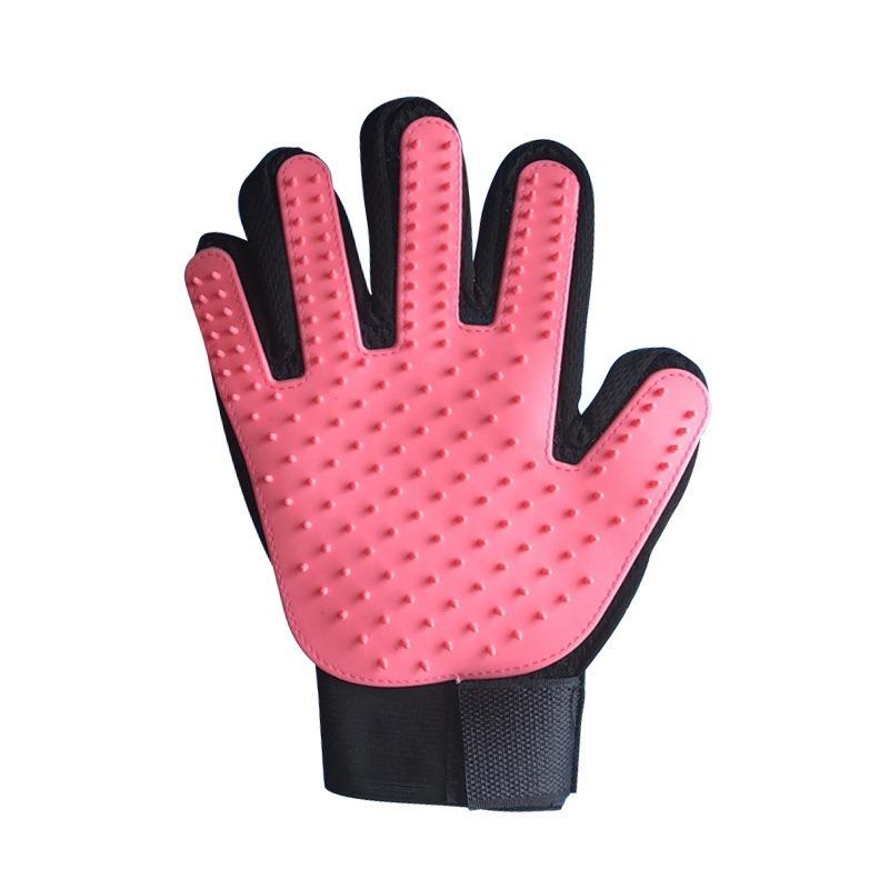 Breathable Mesh Palm Brush Pet Deshedding Glove For Cat And Dog Hair Removal