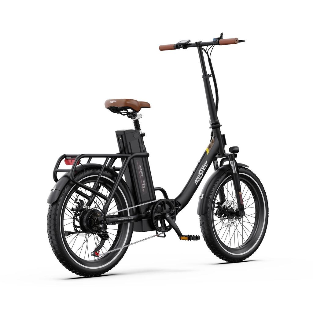 ONESPORT OT16-2 Universal City E-Bike 250W & 25km/h & 20" Road E-Bike, 48V17Ah & 100km PAS Range & Front Suspenison Long Range E-Bike