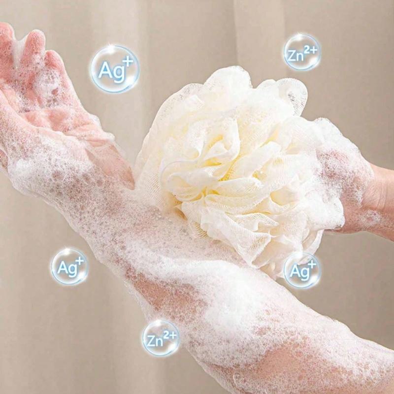 1pcs luxury bath loofahs, super soft and durable, can be used for bathing, bubble bath, exfoliation and massage,random colors
