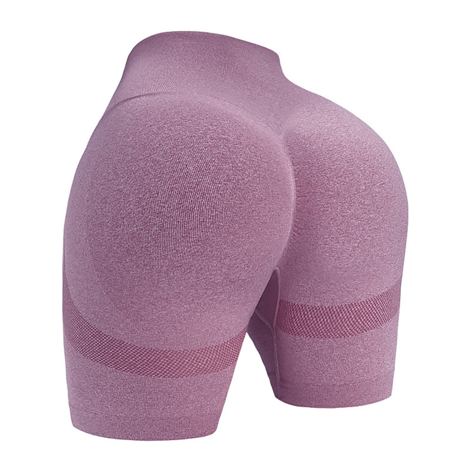 

Women s Fashion Color Hip Lifting Yoga Shorts Quick Drying Breathable Sports Fitness Tight High Waist Three Part Yoga Shorts S винний