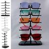 Displaying Showcase Space Saving Wood Display Stand Glasses Frame Tray Sunglass Holder Rack Eyeglasses Organizer Shelf