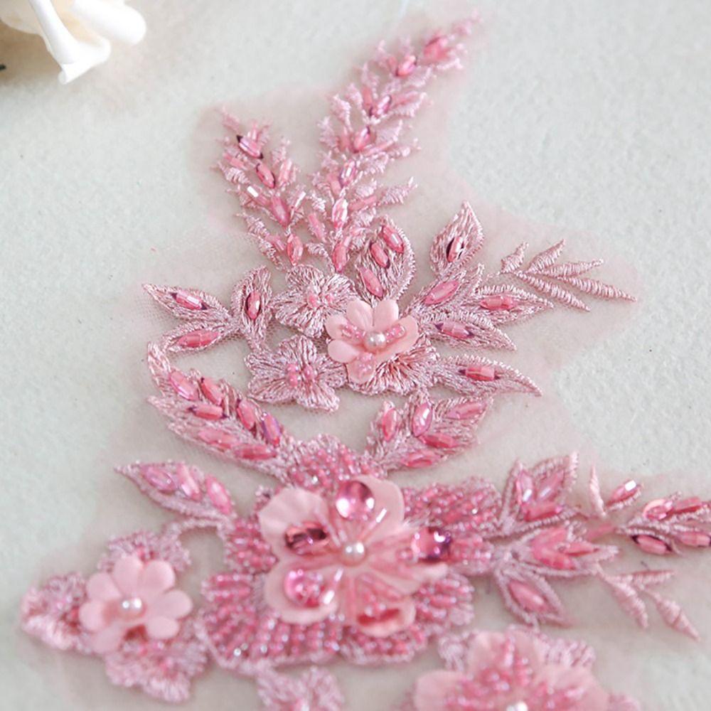 Pailletten Blume Paillettenstickerei Paillettenstickerei Aufnäher DIY Spitze Applikationen Pailletten Aufnäher Kleider