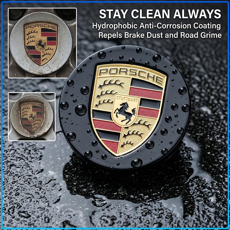 4 ks 65MM Auto Znak Odznak Krytky Středových Krytů Koleček Pro Porsche Boxster Cayenne Panamera Macan Cayman 911 918 996 917 991