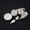 8Pcs 1/12 Miniature Dollhouse Bathroom Accessories Set Floral Ceramic Mini Decor Gift